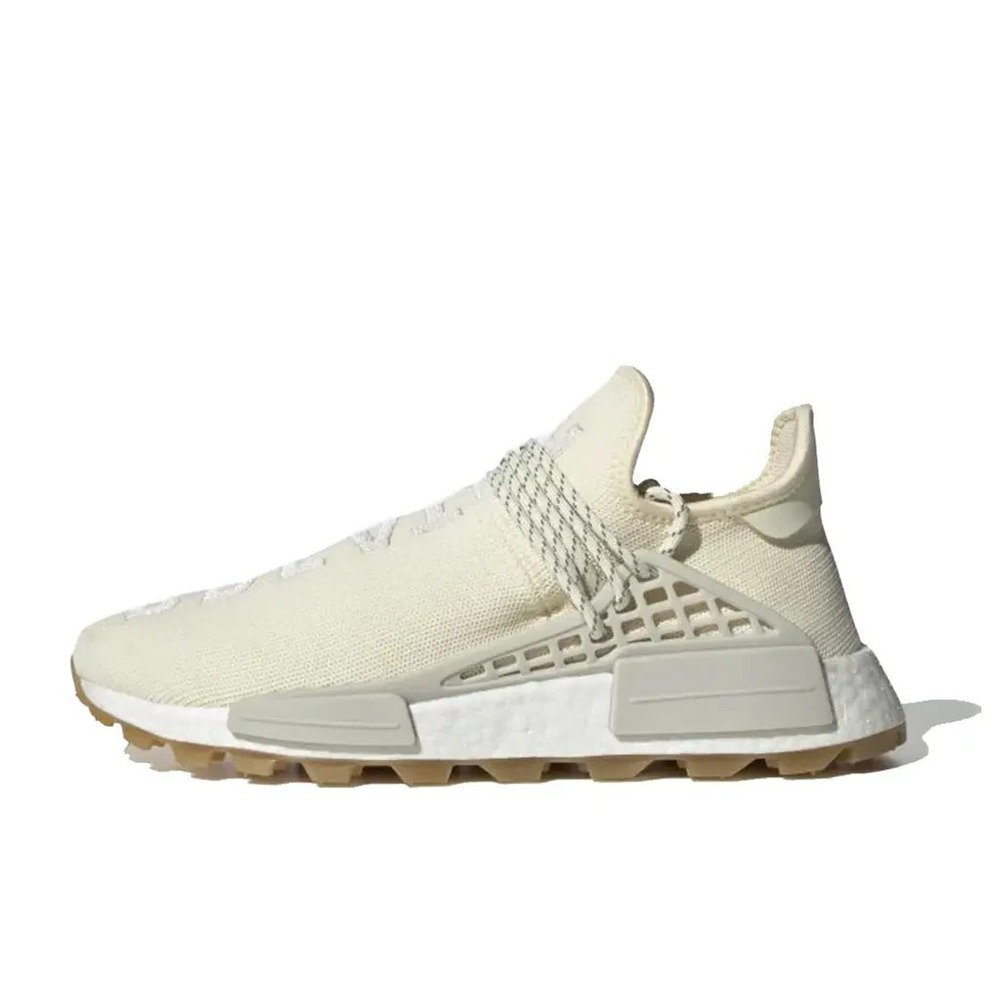 6.5M / 7.5W - [NEW] Men's Pharrell x adidas Hu NMD Shoes 'Cream' EG7737